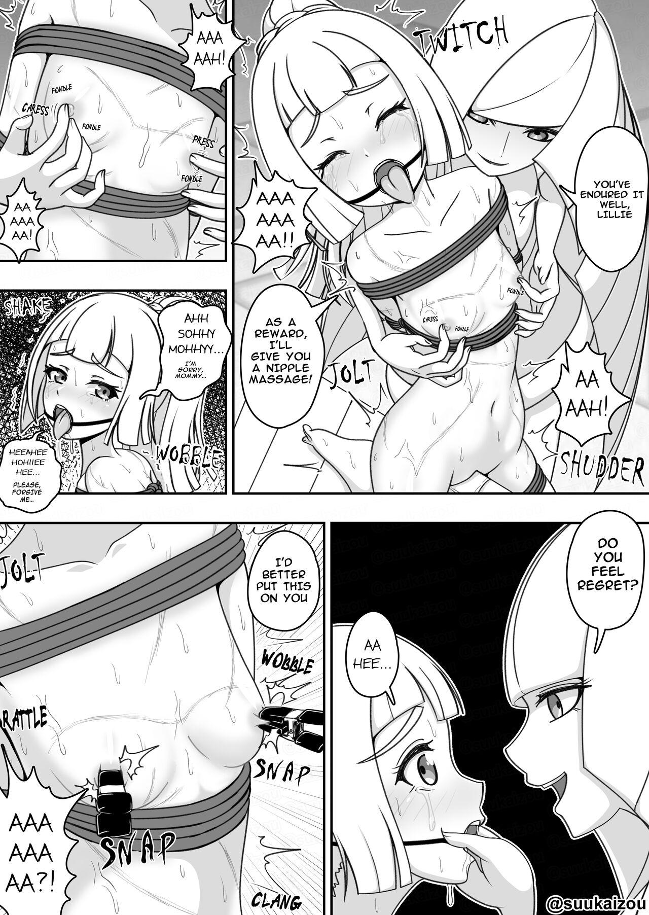 Porno Lillie Gets Spanked By Lusamine - Pokemon | pocket monsters Interracial - Page 6