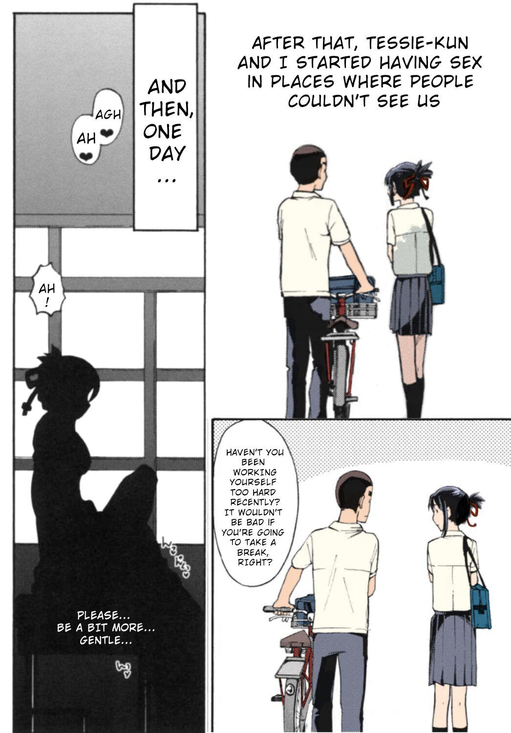 Kimi no Na wa. - & and & - Mitsuha Miyamziu & Teshigawara Katsuhiko (Coelacanth) (colored by mikakucoloring) 69