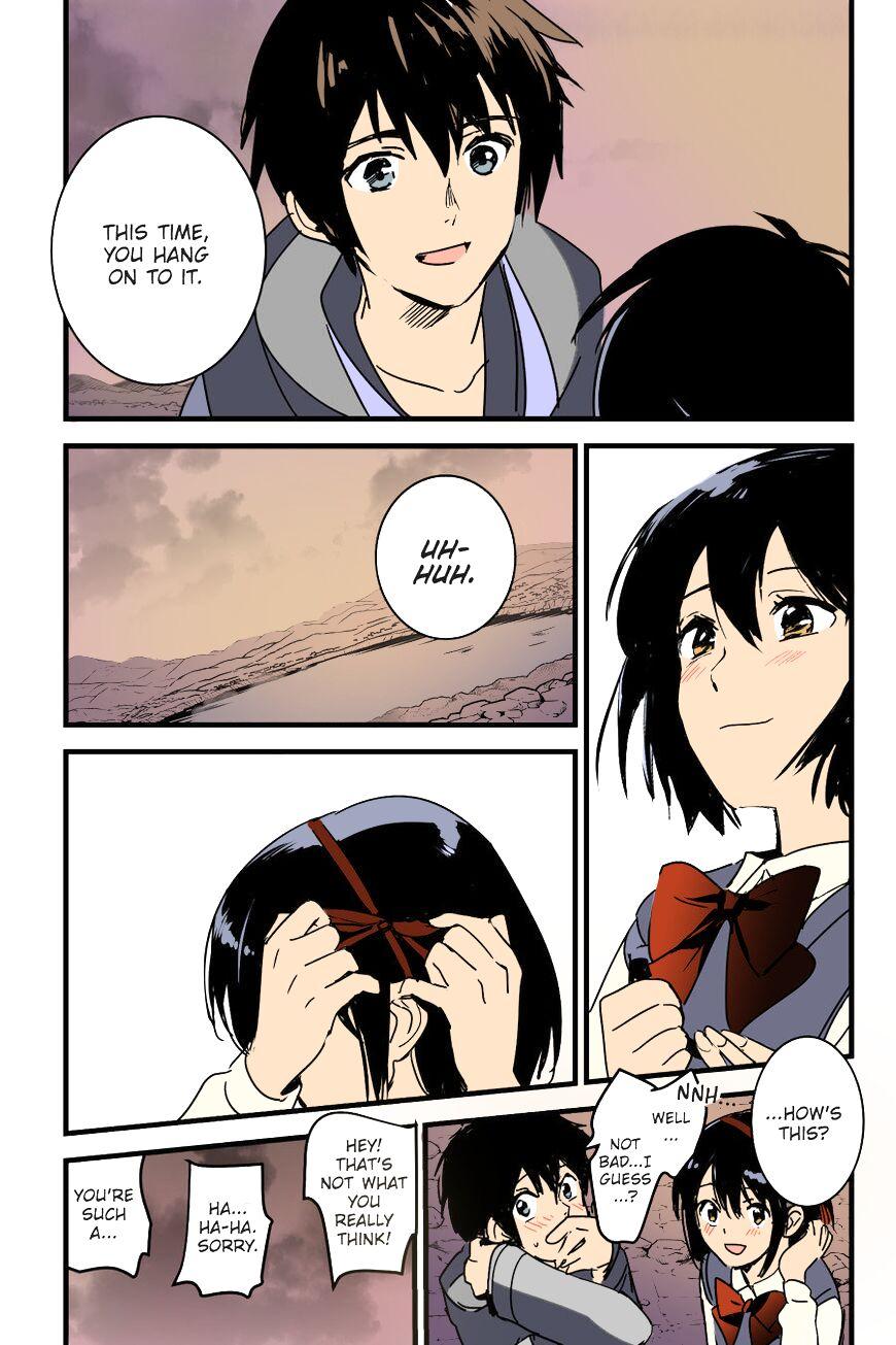 Kimi no Na wa. - & and & - Mitsuha Miyamziu & Teshigawara Katsuhiko (Coelacanth) (colored by mikakucoloring) 83