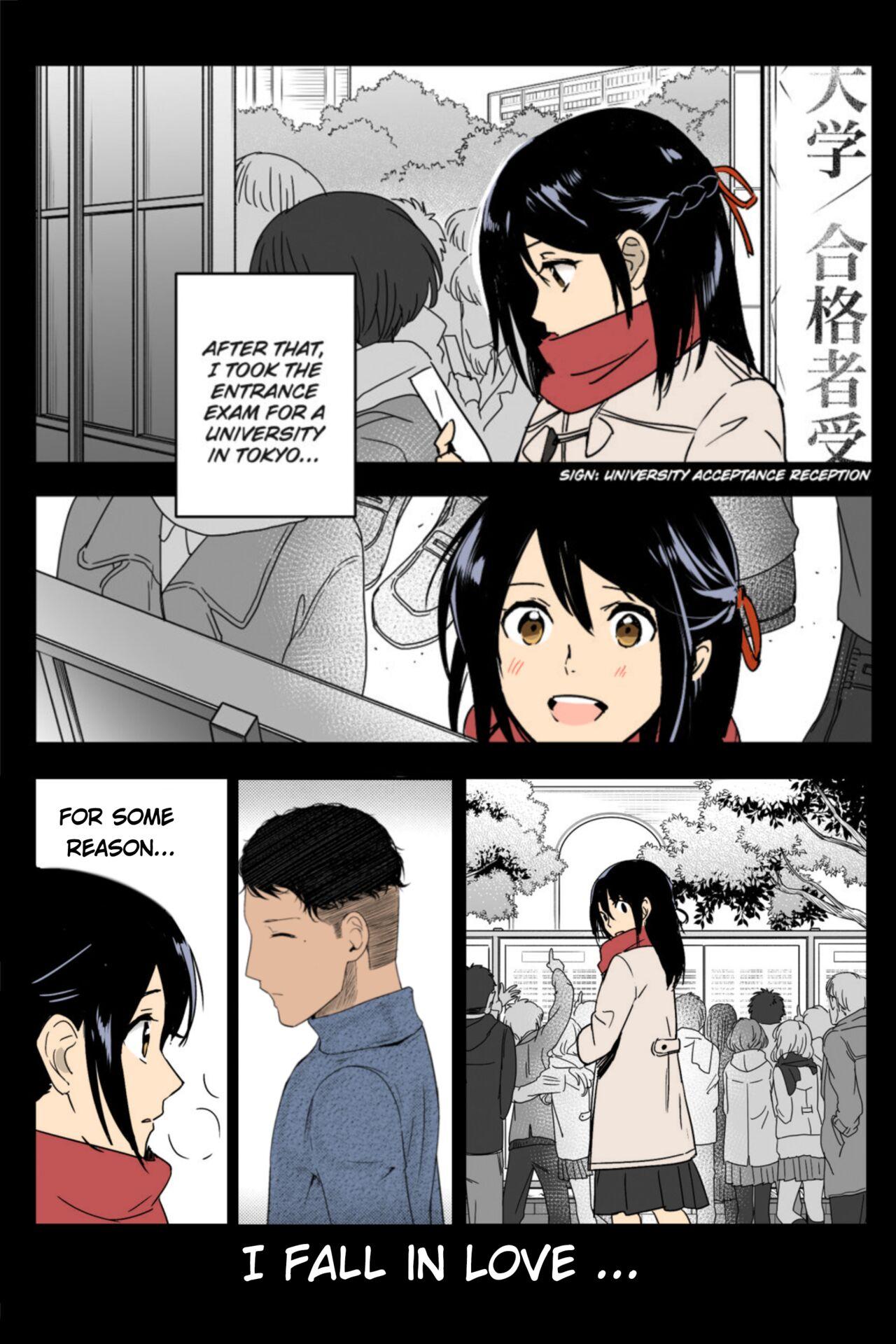 Kimi no Na wa. - & and & - Mitsuha Miyamziu & Teshigawara Katsuhiko (Coelacanth) (colored by mikakucoloring) 95