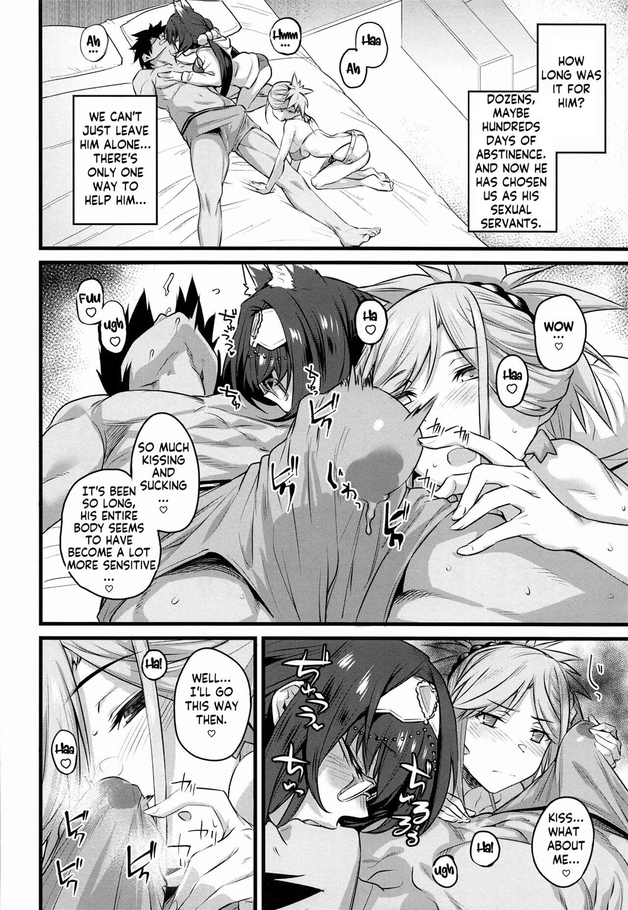 Serva Fes no Genkou Sagyou de Tamatta Master o Musashichan and Batty will help Master get rid of the cum he accumulated during ServantFes - Page 6