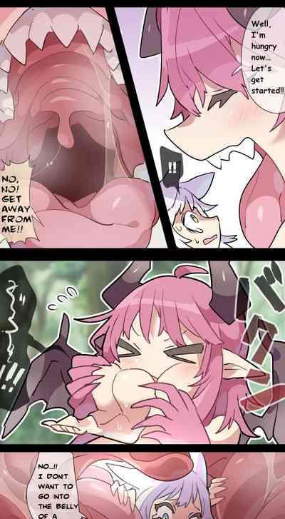 Dragon Girl SAME-SIZE VORE & TAIL VORE 1