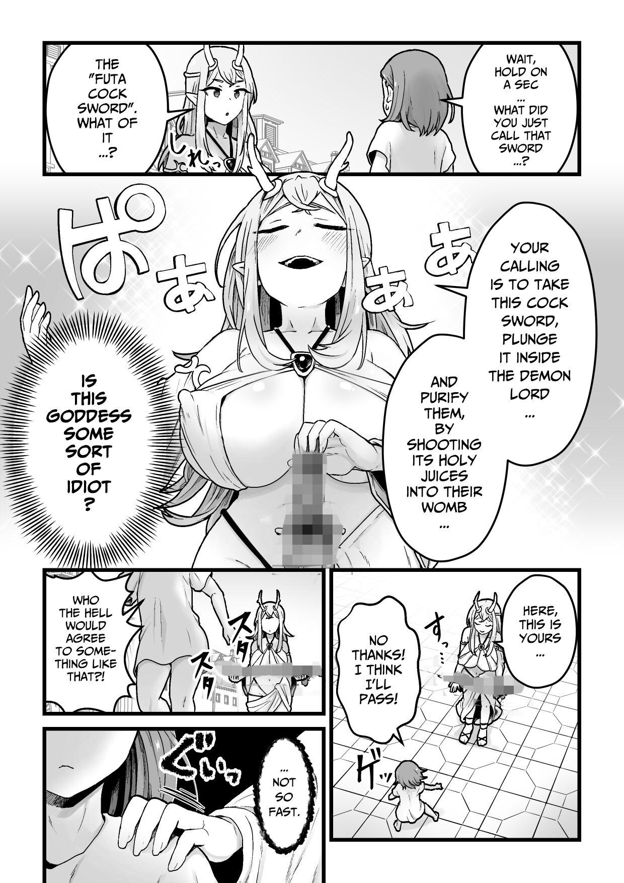 [kitsunekopandanuki (pandanuki)] Yokkyuu Fuman Damegami [Futanari Chinpo Sword] o Sazukemasu [Digital] [English] [Pure Pazaak] 4