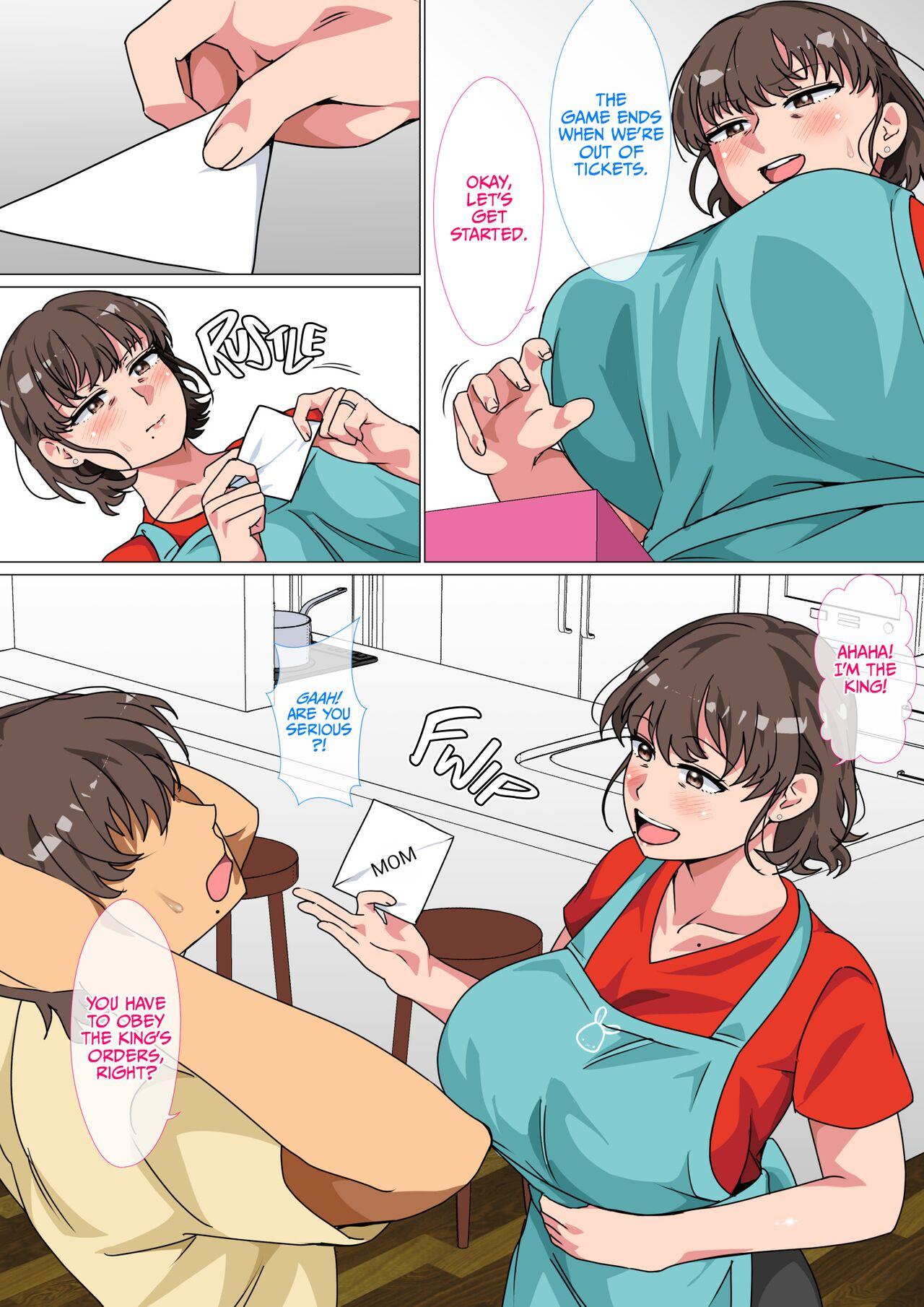 Workout Ousama Game no Meirei de Haha to Sex Shita Hanashi | I Ordered My Mom to Have Sex with Me in King's Game - Original Riding - Page 10
