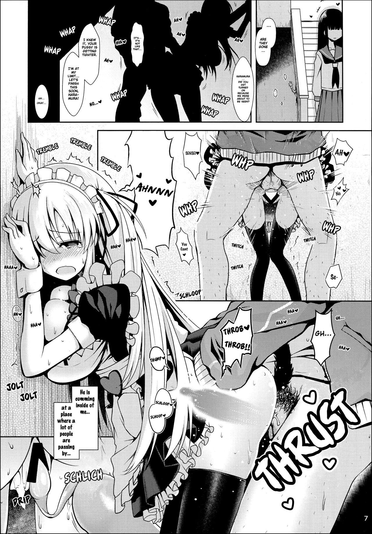 Sloppy Nodocchi to Yareru Uwasa no Gakusai Yaribeya - Saki Argentino - Page 6