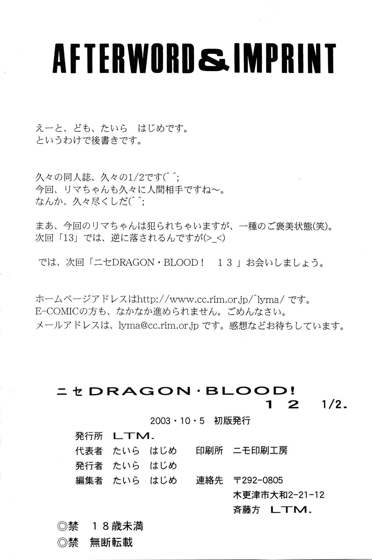 Nise DRAGON BLOOD! 12.5 1/2. 37