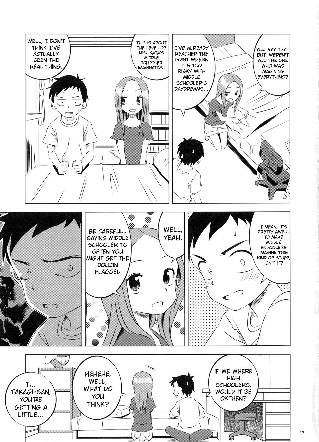 (COMIC1☆11) [Kakohimenoutuwa (Yuumazume)] Kyou mo Nishikata-kun wa Takagi-san ni Misukasareteru 3 (Karakai Jouzu no Takagi-san) [English] [Leopold II Scans] 16