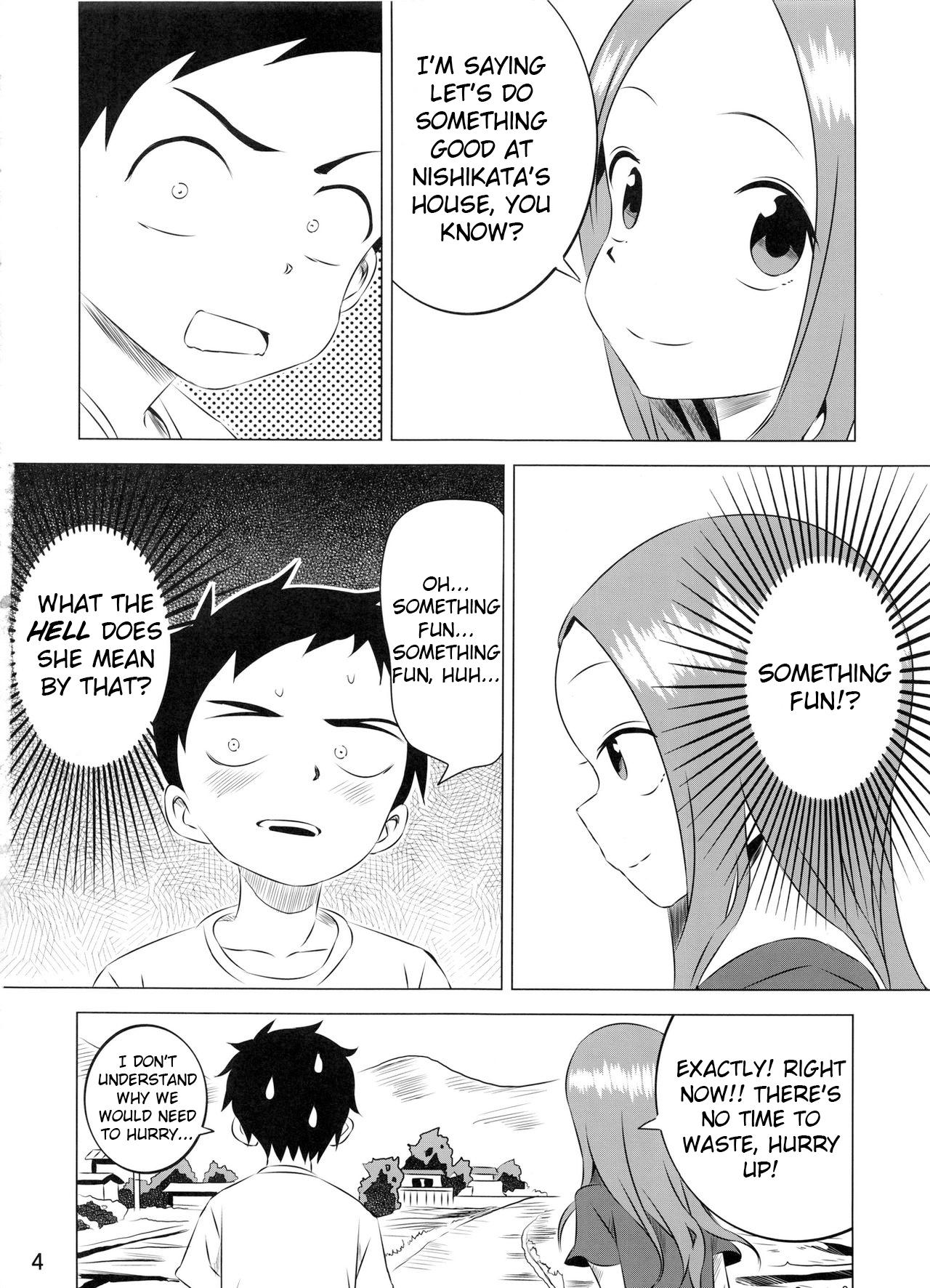 (COMIC1☆11) [Kakohimenoutuwa (Yuumazume)] Kyou mo Nishikata-kun wa Takagi-san ni Misukasareteru 3 (Karakai Jouzu no Takagi-san) [English] [Leopold II Scans] 3