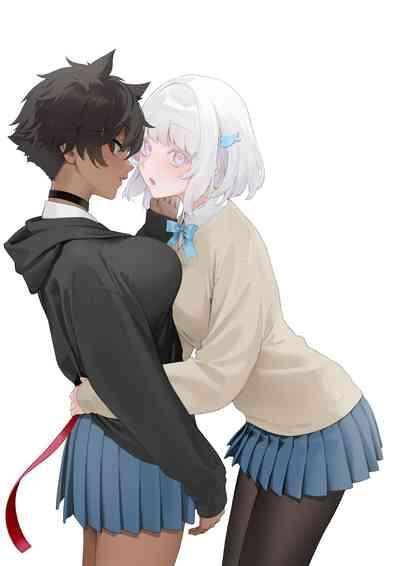被叔叔的肉棒征服的jk百合 Yuri JK defeated by Ojisan's cock［无机咖啡酸个人汉化］ 1