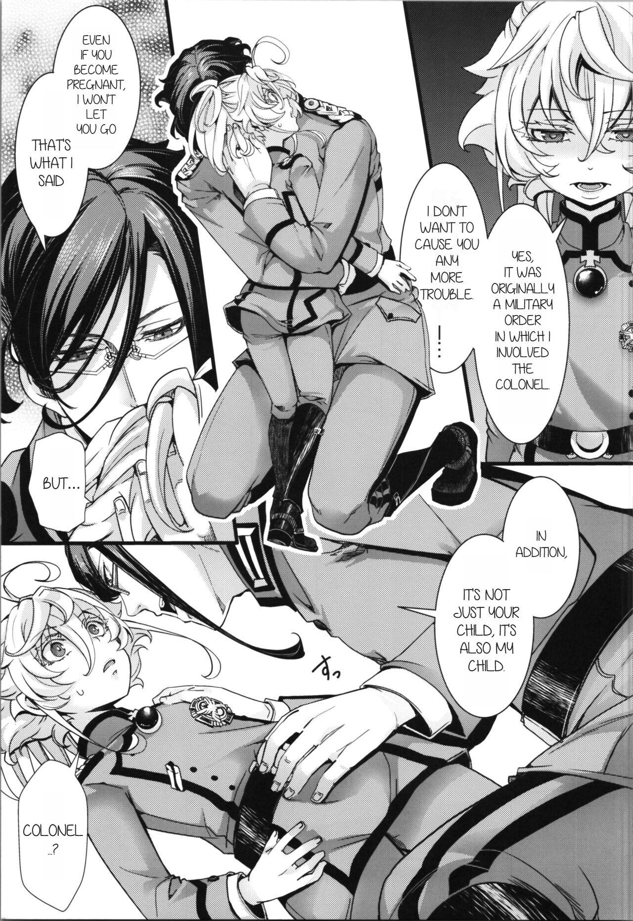 Menage (C101) [Goshujinsama no Omochabako (hal)] Toppatsu Oritojihon Tanya-chan ga Gunrei de Ninshin Shita Hanashi | The Story of How Tanya-chan Got Pregnant Due to Military Orders (Youjo Senki) [English] [QHUB] - Youjo senki | saga of tanya the evil - Picture 3