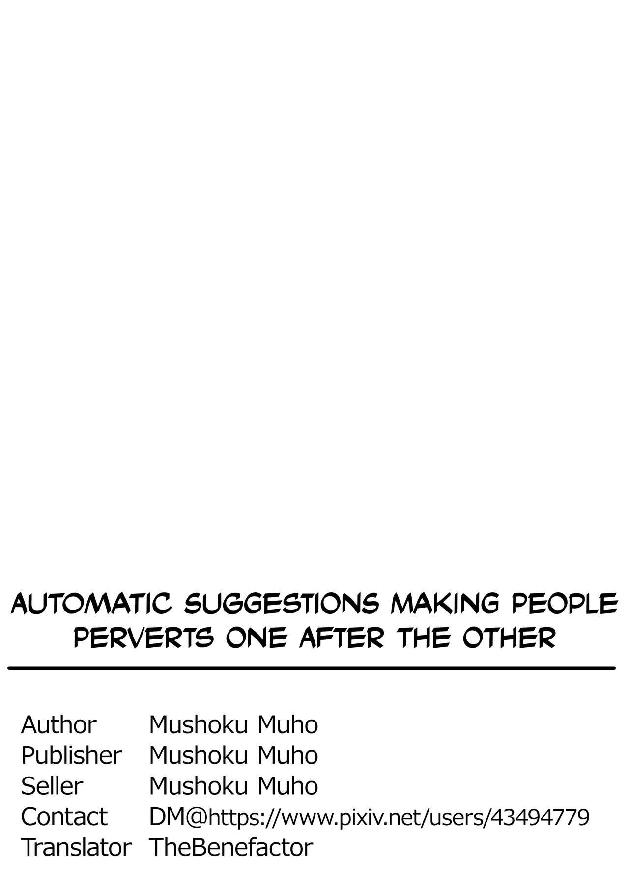 Jidou Anji de Minna ga Dondon Hentaika Shiteshimau | Automatic Suggestions Making People Perverts One After the Other 40