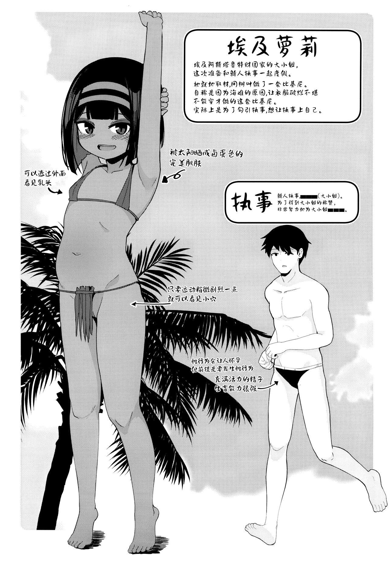 (C102) [Kasshoku no Shiori (Surio)] Mujintou de Ojou-sama to Kemono no You ni Koubi - Crazy sex with pregnancy as the premise [Chinese] [不咕鸟汉化组] 3