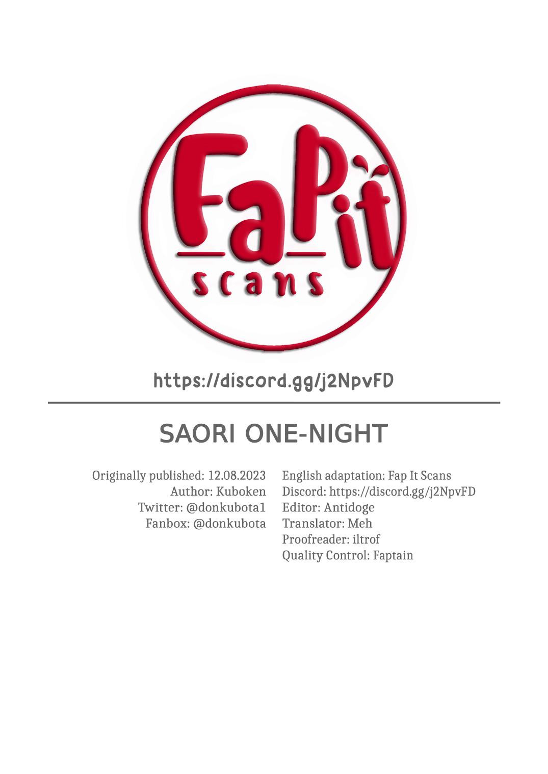 SAORI ONE-NIGHT 30