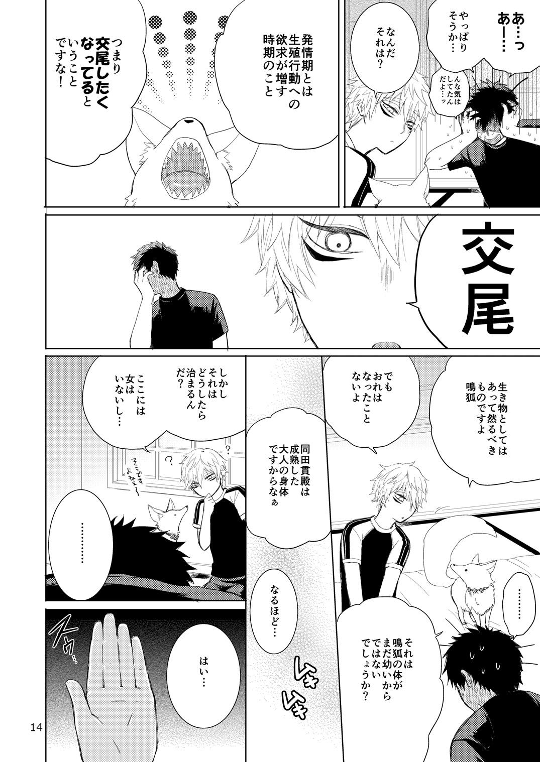 タヌキとキツネのHなお勉強 - Page 14
