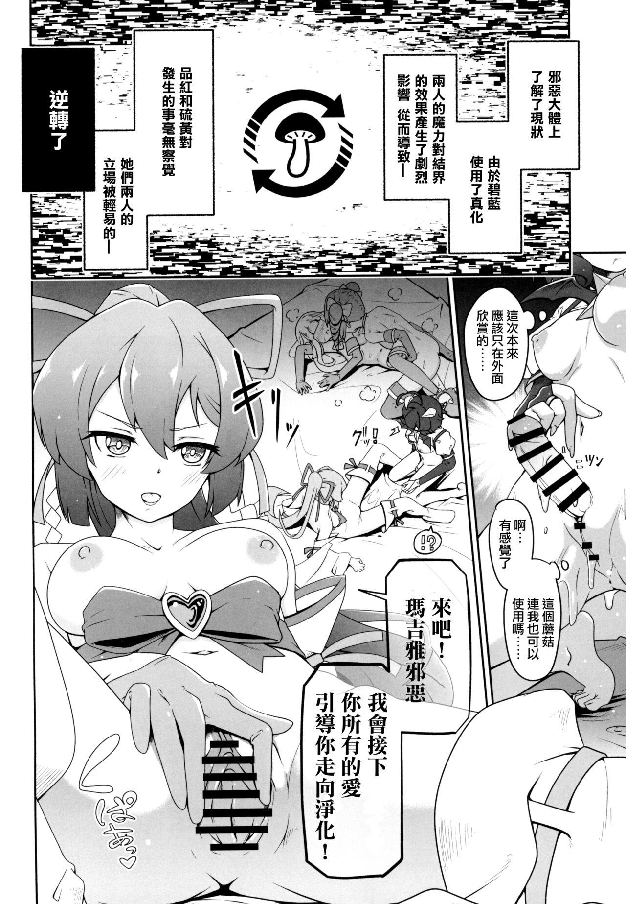 (COMIC1☆24) [MIDDLY (Midorinocha)] Kaishaku chigai ni akogarete (Mahou Shoujo ni Akogarete)（Chinese） 16