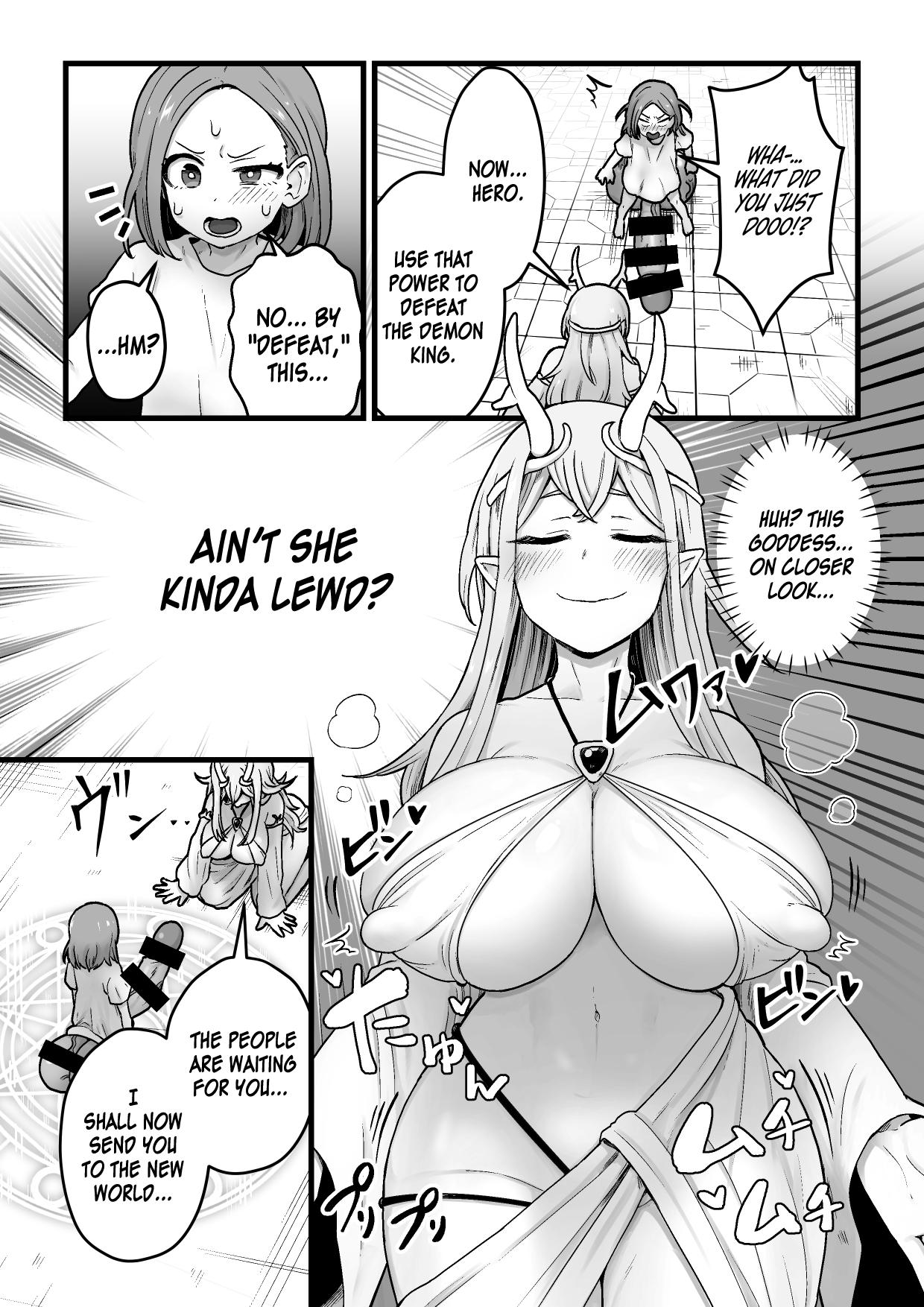 [kitsunekopandanuki (pandanuki)] Yokkyuu Fuman Ochimegami [Futanari Chinpo Sword] o Sazukemasu. | Giving The Sexually Frustrated Fallen Goddess The Item [Futanari Dick Sword] [English] {Doujins.com} 7