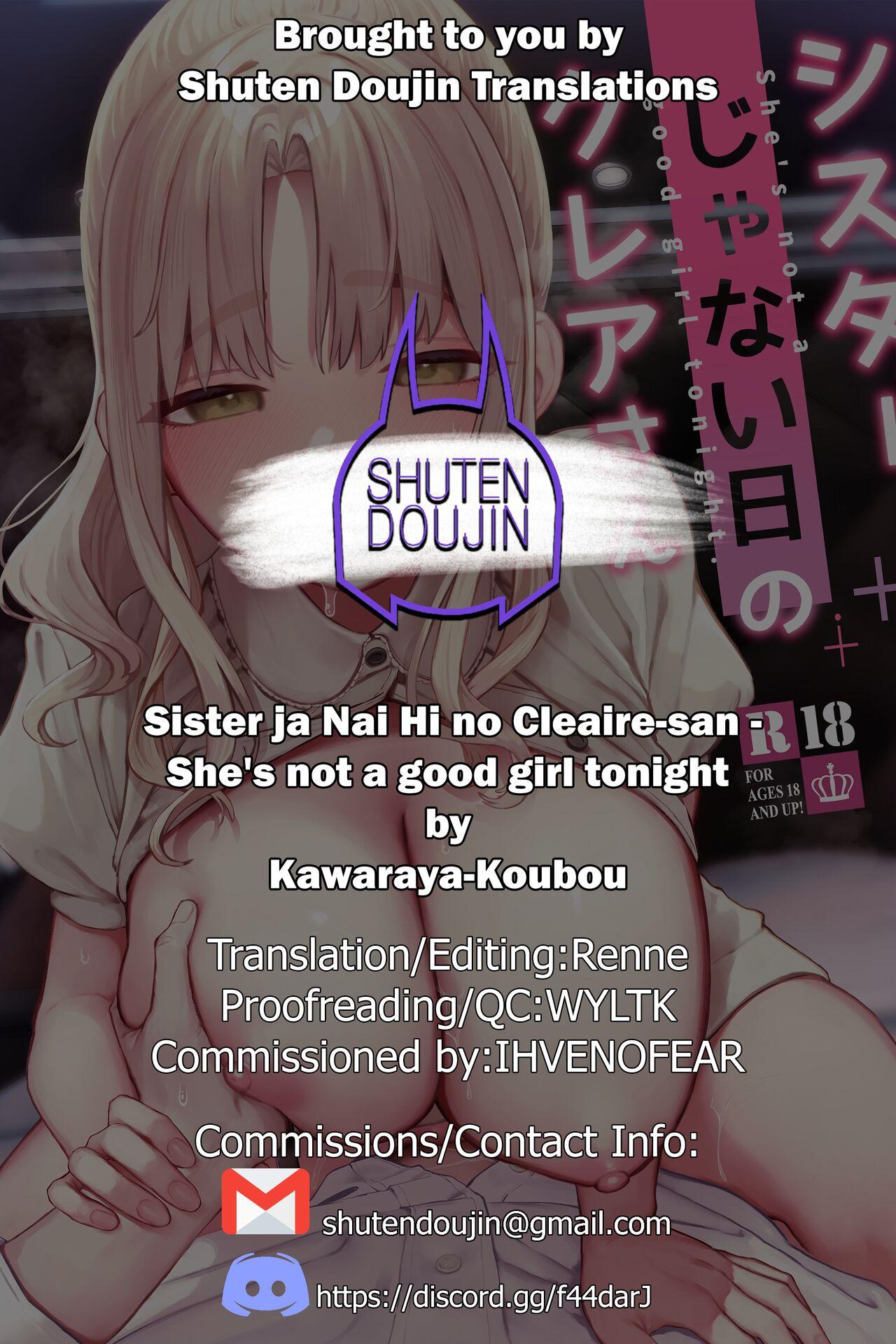 [Kawaraya-Koubou (Kawaraya)] Sister ja Nai Hi no Cleaire-san - She's not a good girl tonight (Sister Cleaire) [English] [SDTLs] [Digital] 36