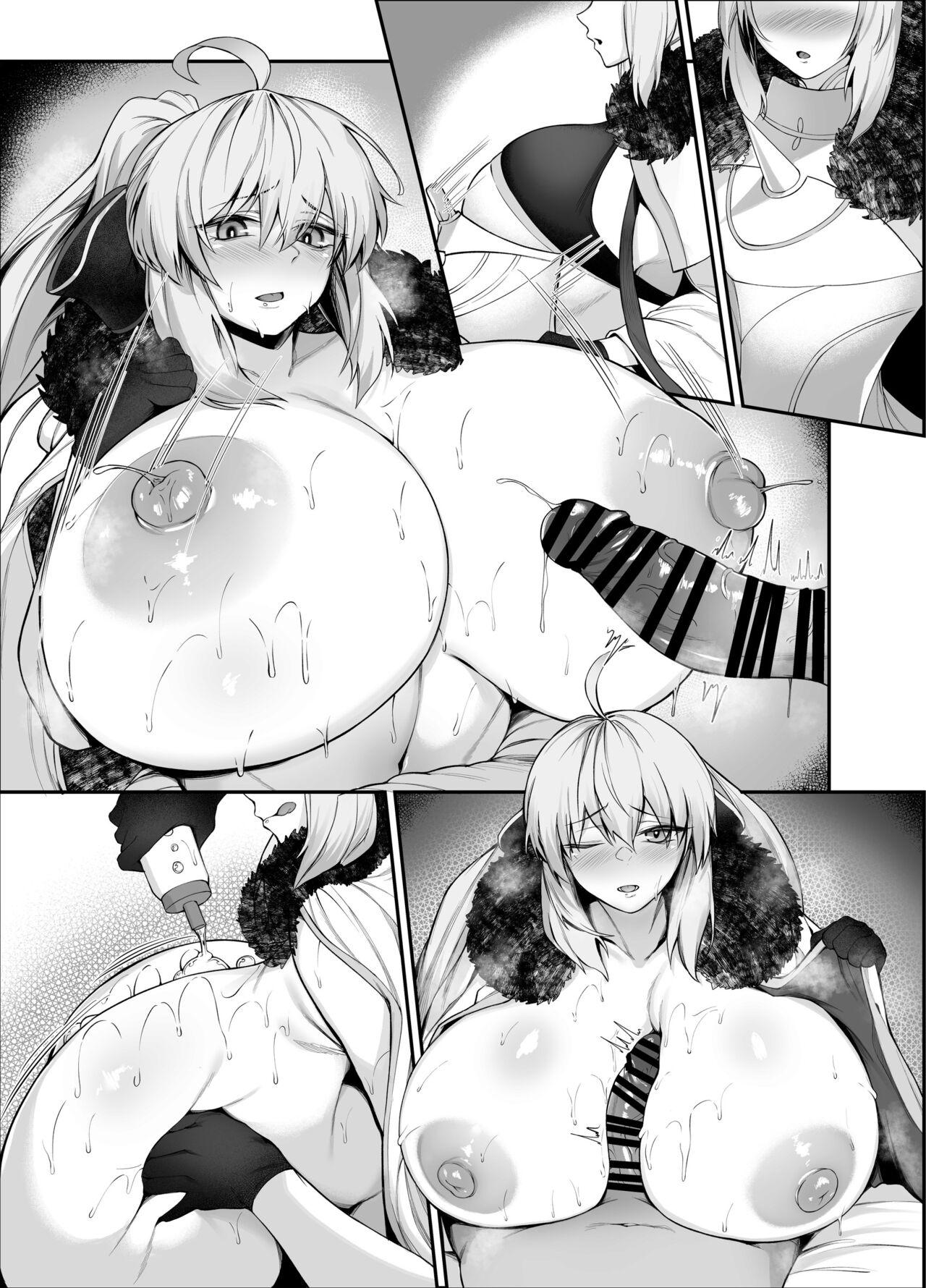 【5月-1/モノクロ6p】隠れ爆乳救世主トネリコのマスター君搾精パイズリ魔力補給 - Page 7