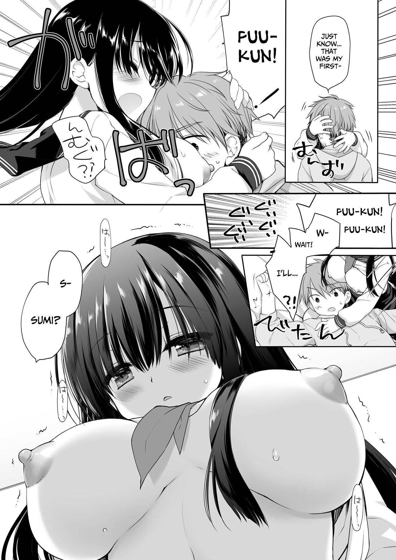 Jimi Bakunyuu Osananajimi no Oppai o 3-Jikan Momi Tsuzuketara Taihen na Koto ni Natta 34