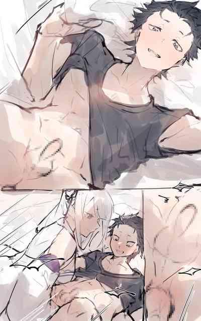 Emilia x Subaru, Rem x Subaru 4