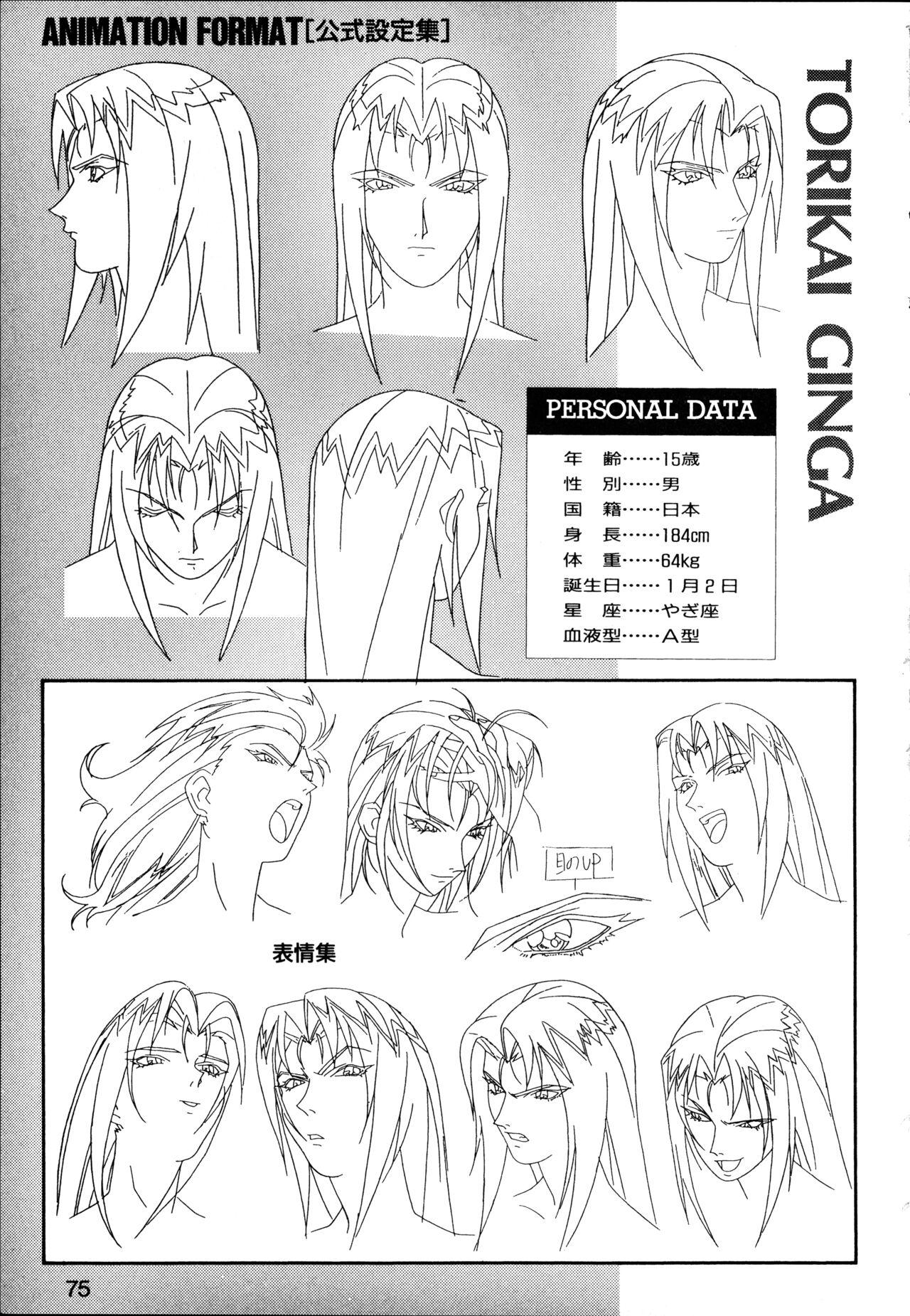 This is Animation Pocket- Chouja Reideen Character Book - Page 77
