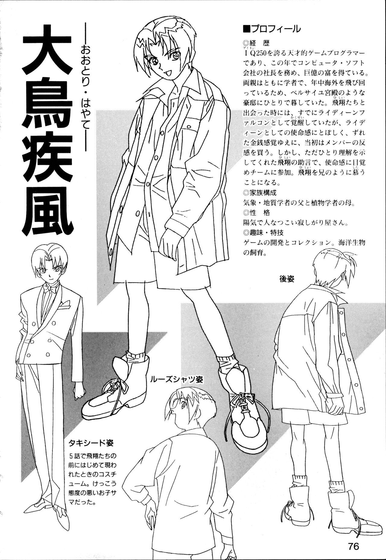 This is Animation Pocket- Chouja Reideen Character Book - Page 78