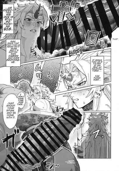 Yuugi Locked In A Grapple With An Orc 2+ cg draft 9
