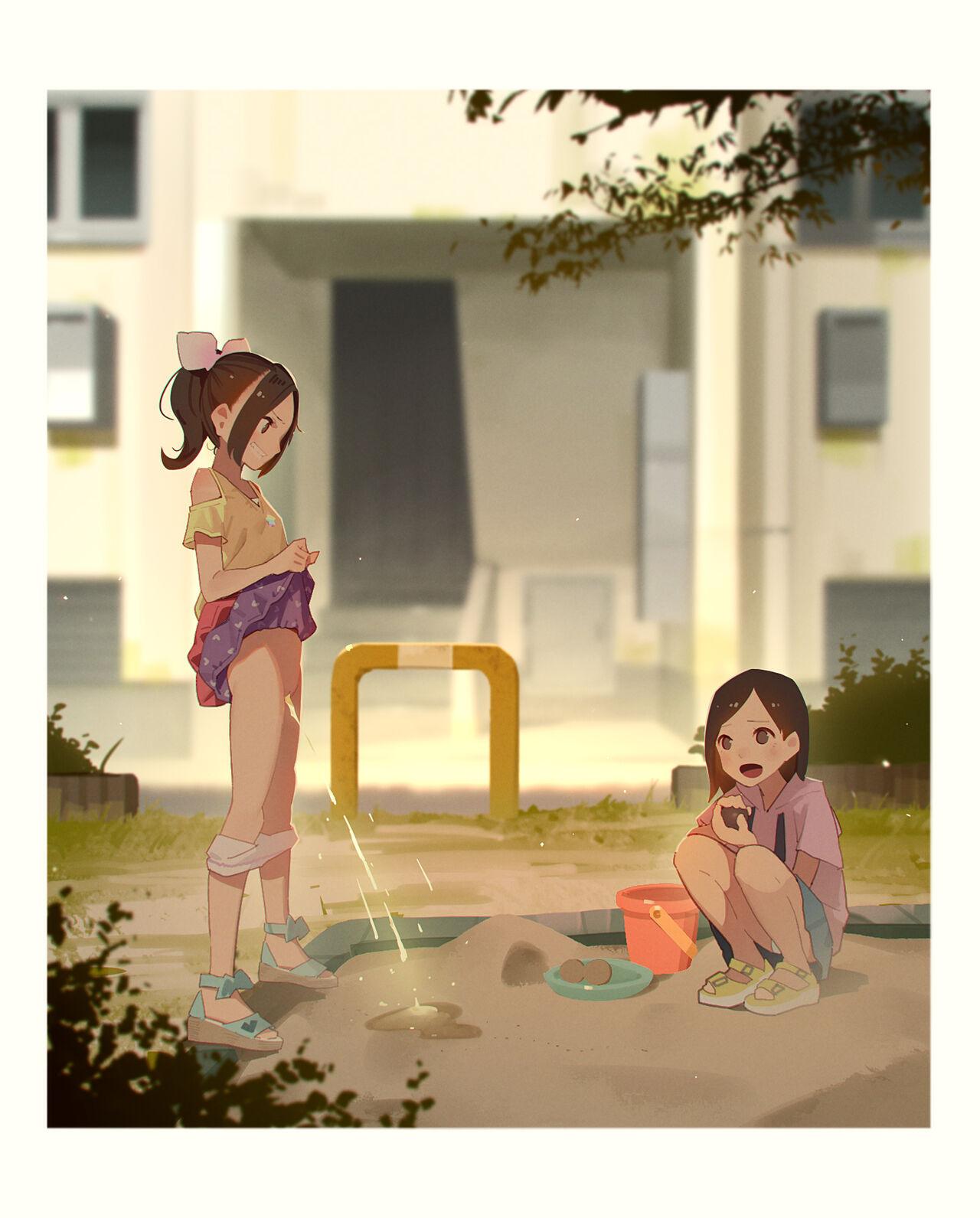 [MonsieuR (MUK)] Otoko de asobu mesugaki-chan tachi illustration set 2020-2023 [Textless] 73