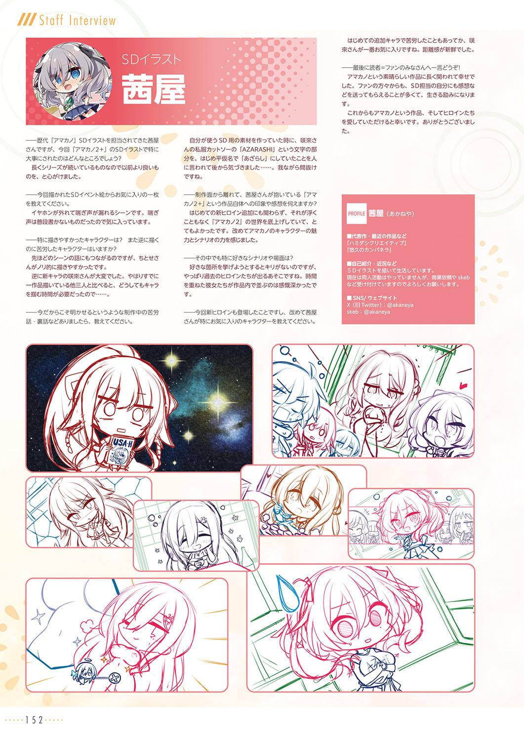 Amakano 2+ Visual Fan Book 155