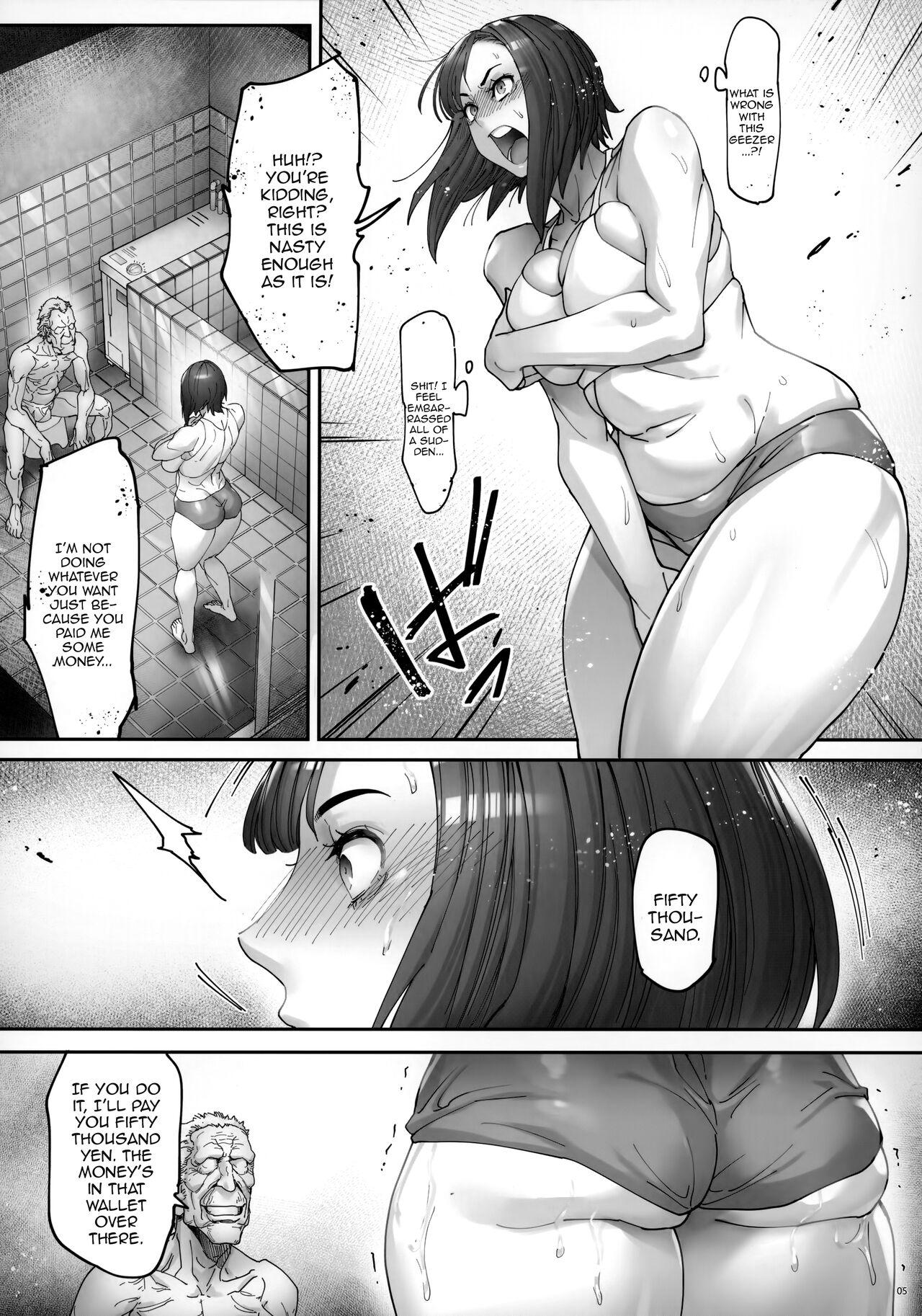 Kaigo Beit de Iroboke Jijii no Gouin na Yokkyuu to Okane no Mae ni Chitai o Sarasu JK - Page 6