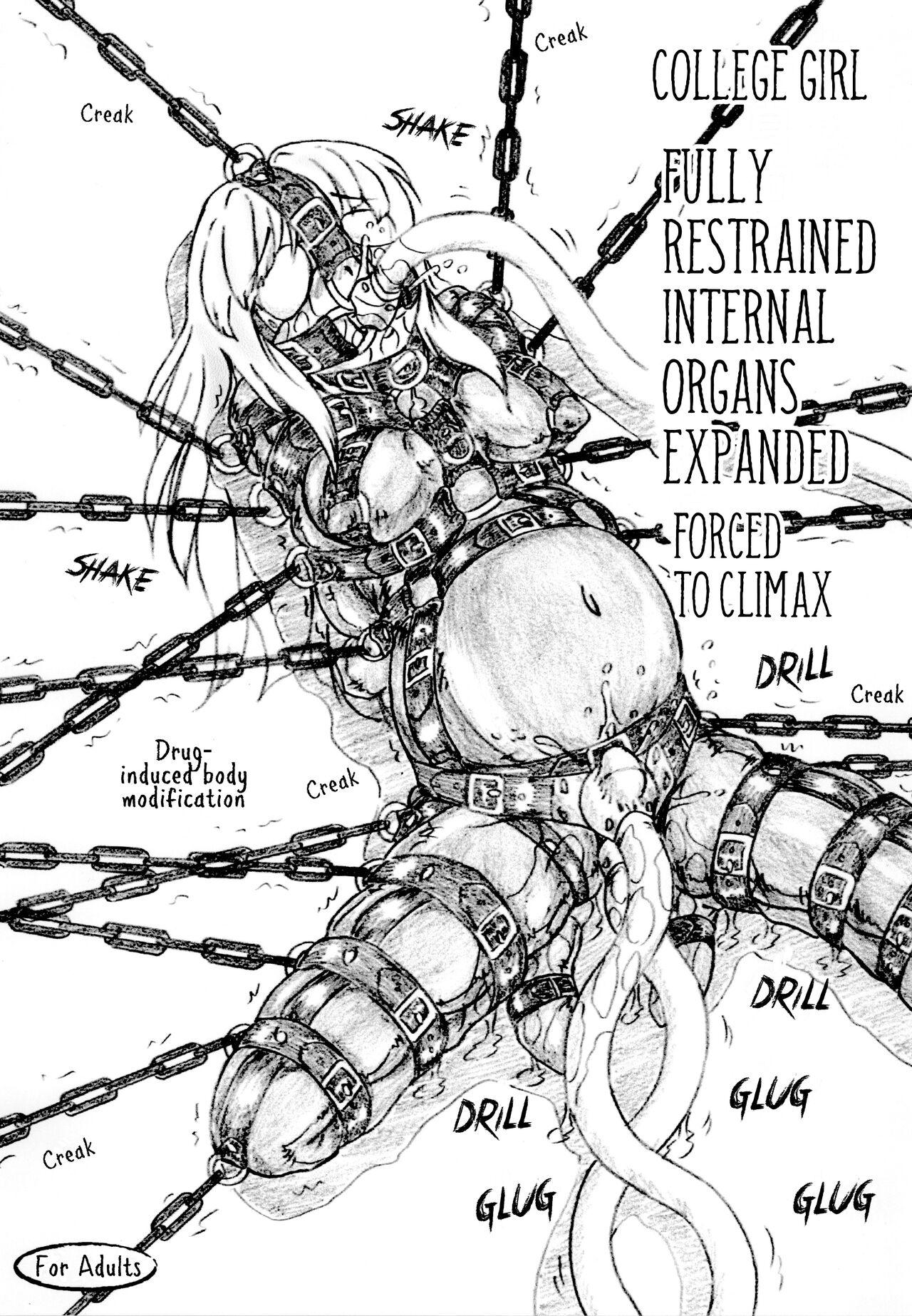 Joshidai nama zenshin kōsoku naizō kakuchō kyōsei zetchō | College girl fully restrained internal organs expanded forced to climax 0