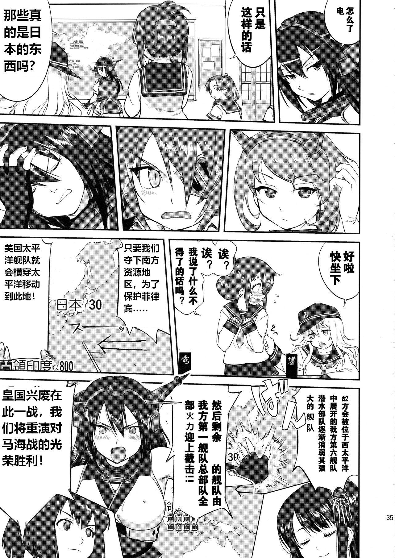 (C88) [Takotsuboya (TK)] Teitoku no Ketsudan  Showa 16-nen no Haisen (Kantai Collection -KanColle-) [Chinese] [卞赤鲤汉化](个人修正） 33