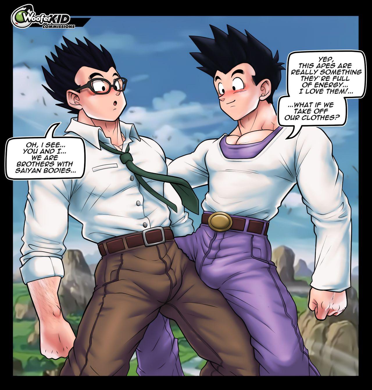 Dragon ball yaoi compilado Son Goku, Son Gohan Son Goten 38