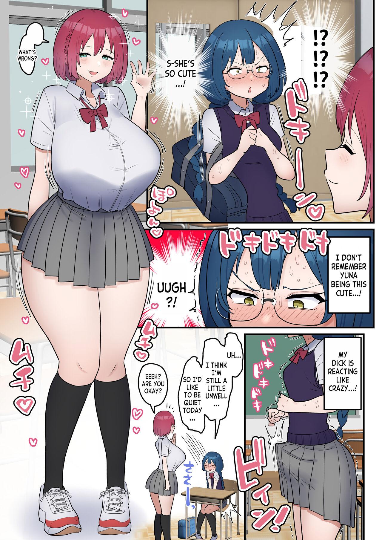 Totsuzen Chinpo ga Haete Shimatta Majime Joshi, Tomodachi to Koubi Suru | The Serious girl Suddenly Grows a Dick and Fucks Her Friend 4