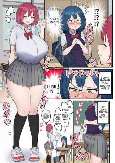 Totsuzen Chinpo ga Haete Shimatta Majime Joshi, Tomodachi to Koubi Suru | The Serious girl Suddenly Grows a Dick and Fucks Her Friend 5