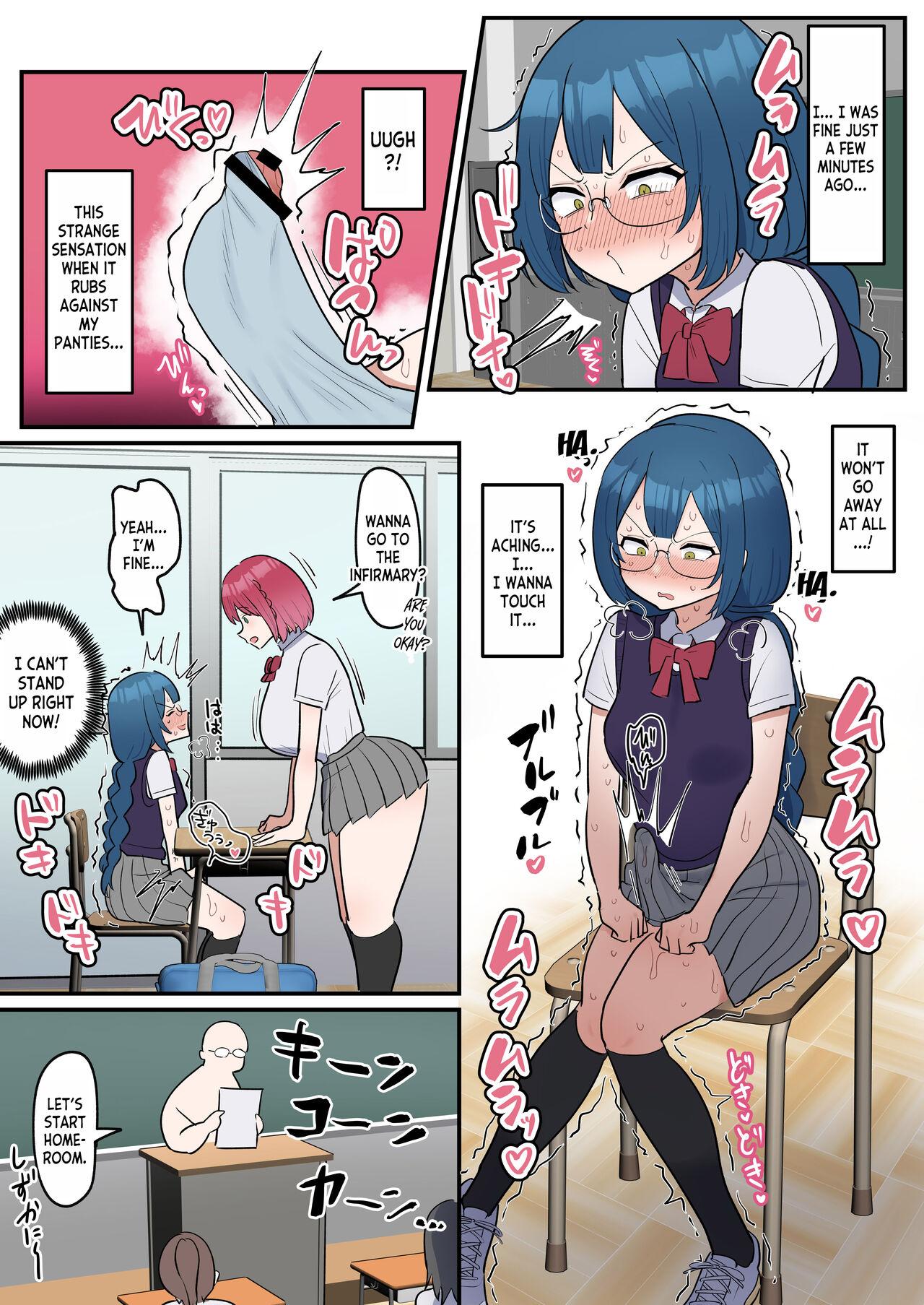 Totsuzen Chinpo ga Haete Shimatta Majime Joshi, Tomodachi to Koubi Suru | The Serious girl Suddenly Grows a Dick and Fucks Her Friend 5