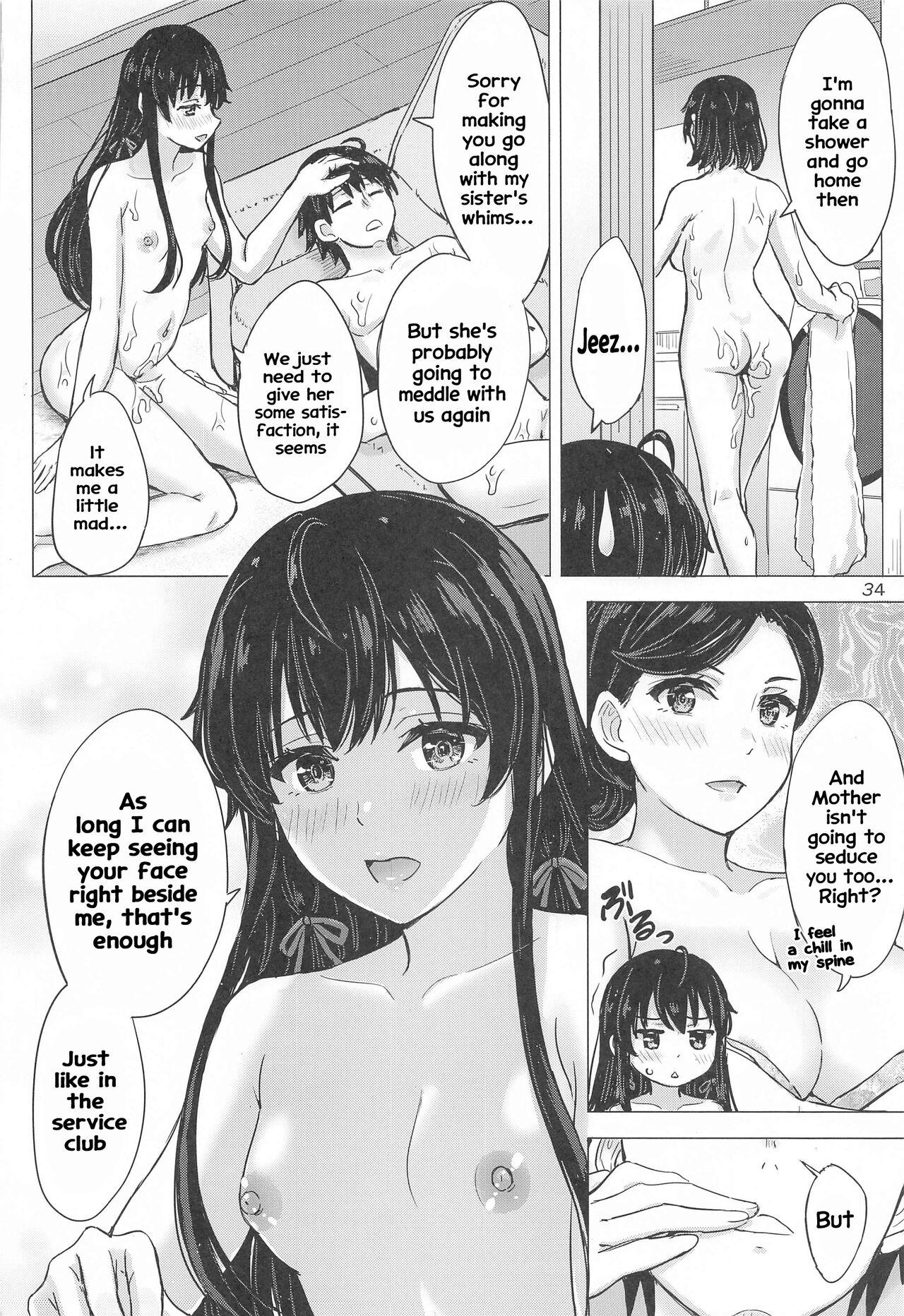 Miwakuteki ni Yukinoshita Shimai ga Rouraku Shite Kuru. - The Yukinoshita sisters continue to have sex with hachiman. - Page 33