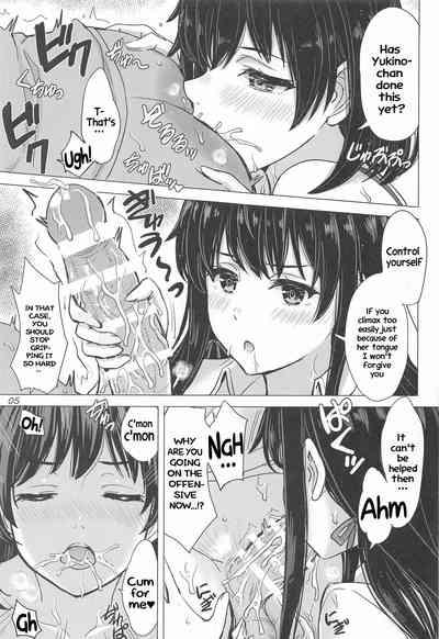 Miwakuteki ni Yukinoshita Shimai ga Rouraku Shite Kuru. - The Yukinoshita sisters continue to have sex with hachiman. 4