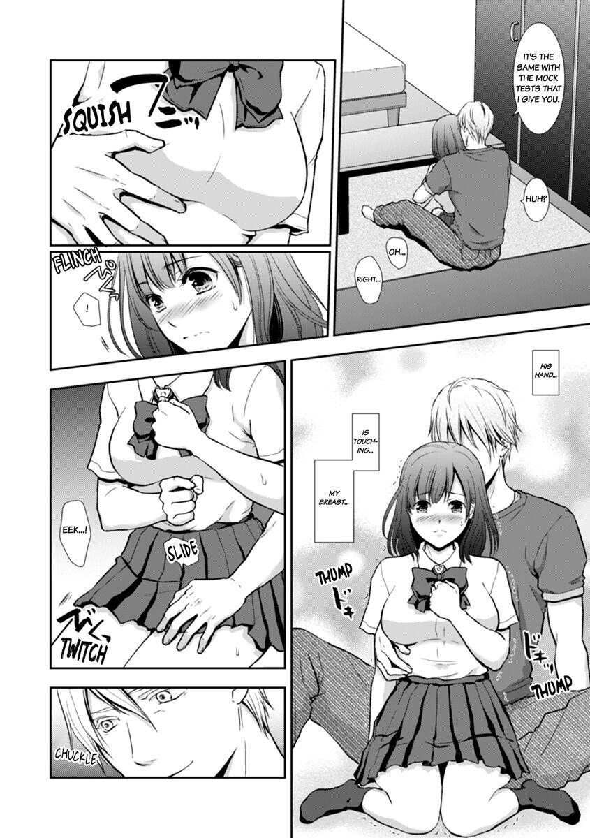 "Sex no Benkyou Shiyokka?" Kareshi ga Iru no ni Itoko kara Shojo wo Ubaware Zecchou Shidou 13 - Page 10