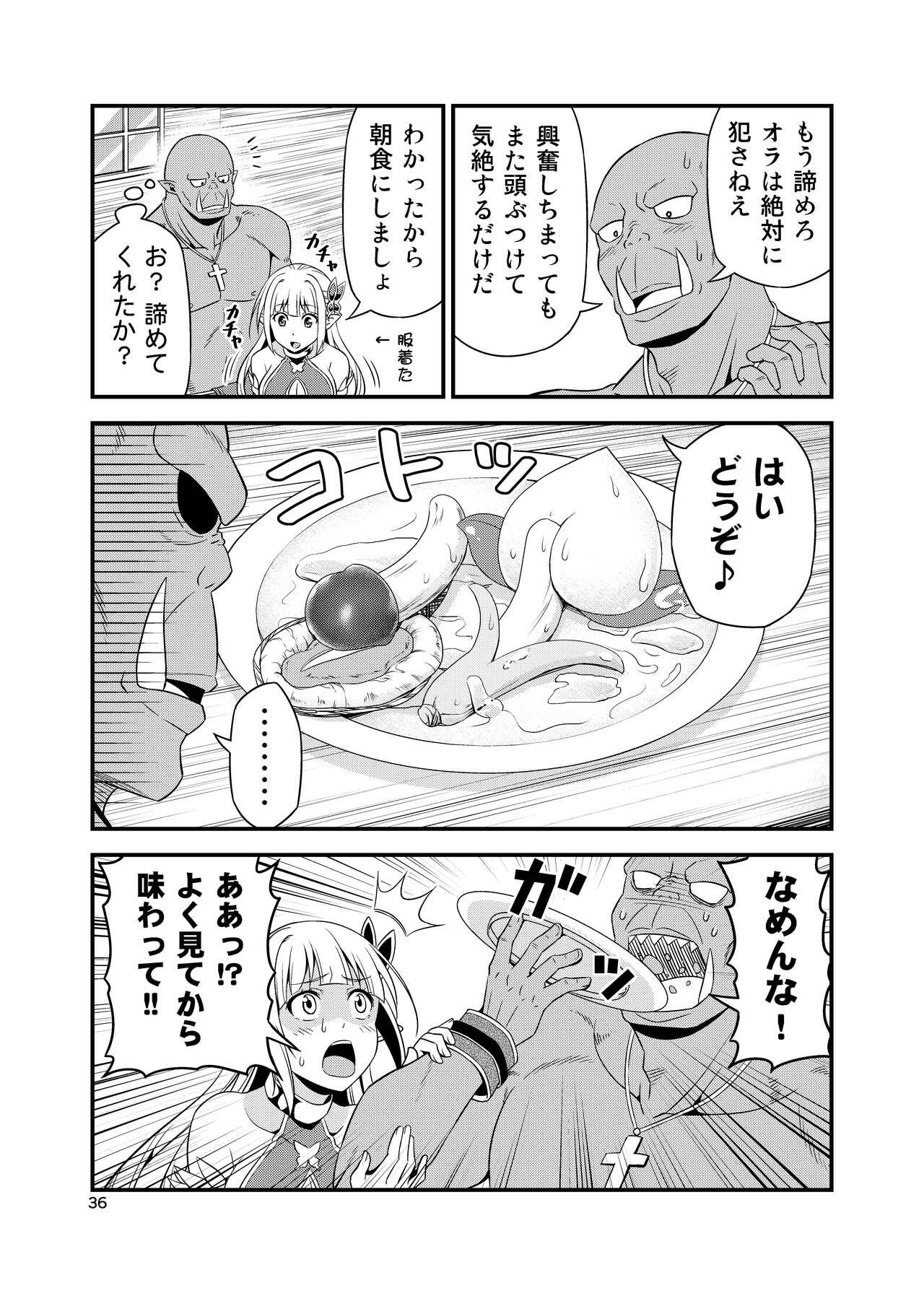 Hentai Elf to Majime Orc Doujin Ban Soushuuhen - A crazy elf and a serious orc 35