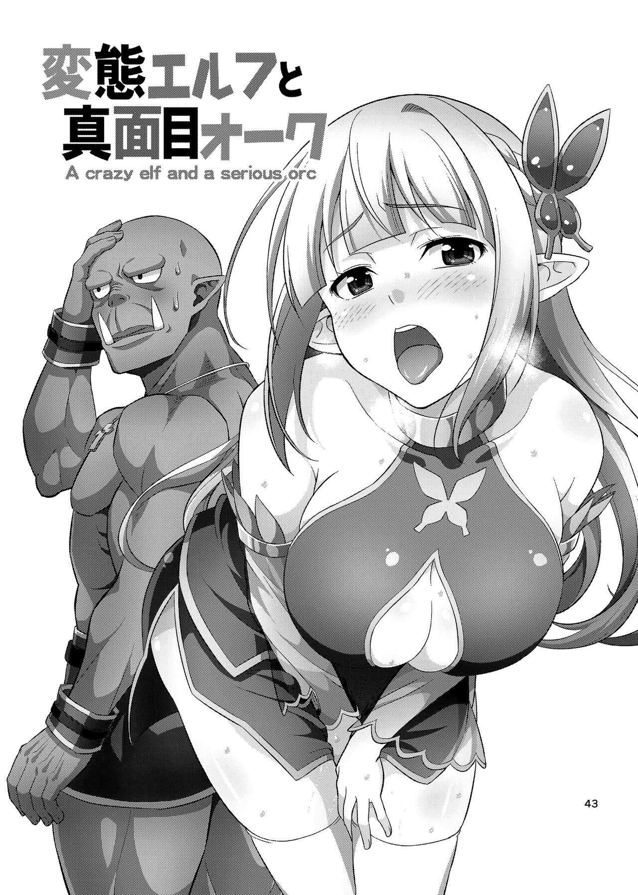 Hentai Elf to Majime Orc Doujin Ban Soushuuhen - A crazy elf and a serious orc 42