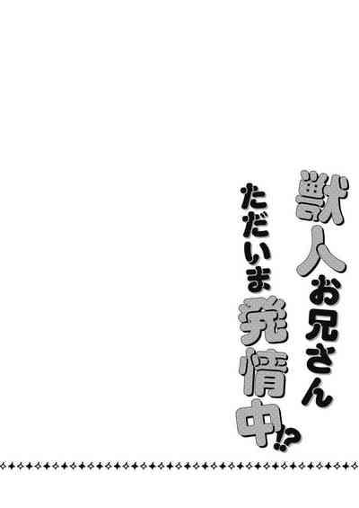 Kemonohito onisan tadaima hatsujochu!? | 兽人小哥正在发情中！？ 2