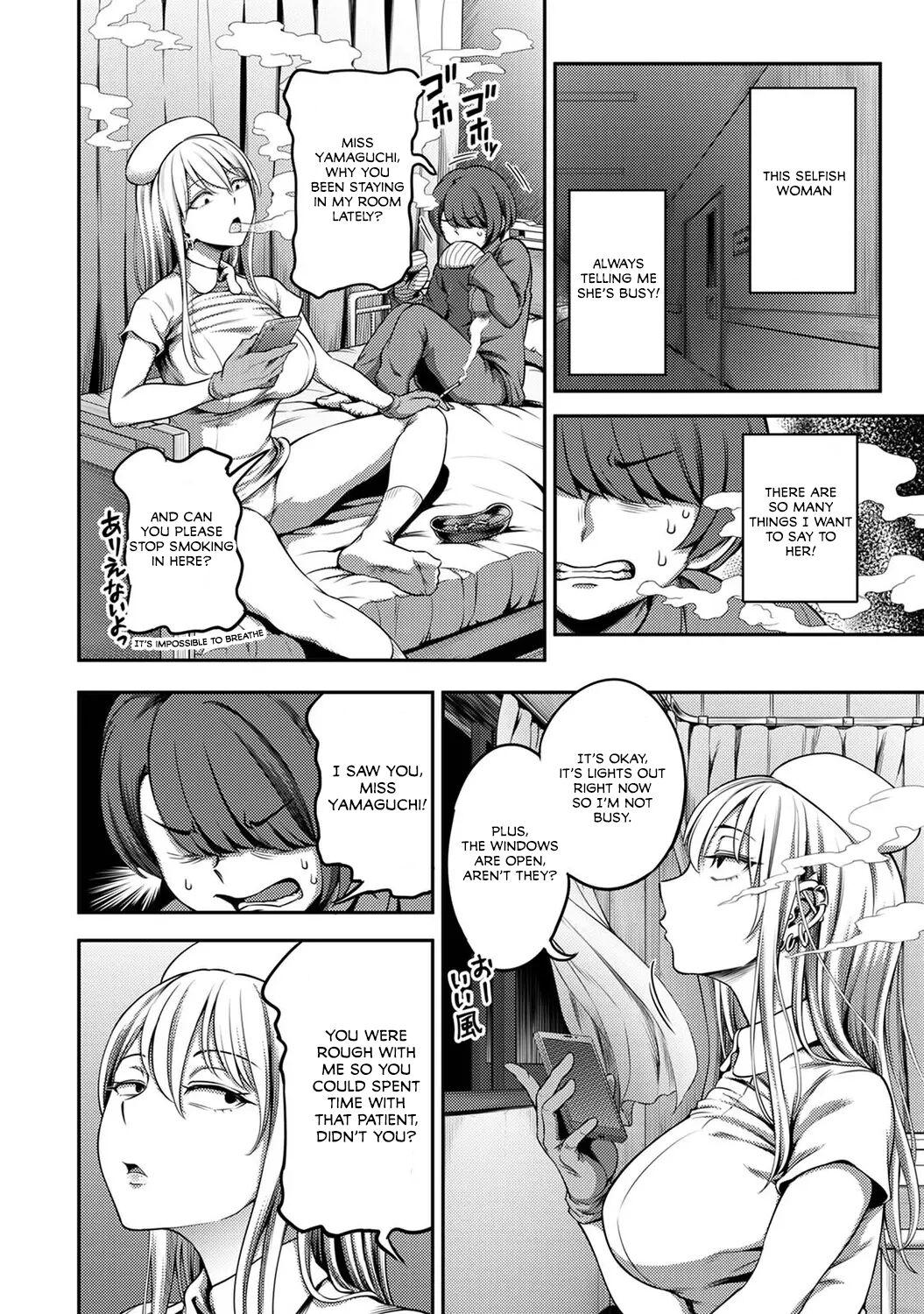 Kameyama Shiruko] Sakusei Byoutou ~Seikaku Saiaku no Nurse shika Inai Byouin de Shasei Kanri Seikatsu~ Ch. 1 - 7.5| Life in a Hospital With Only the Worst Nurses! (COMIC Ananga Ranga Vol. 76) [English] 167