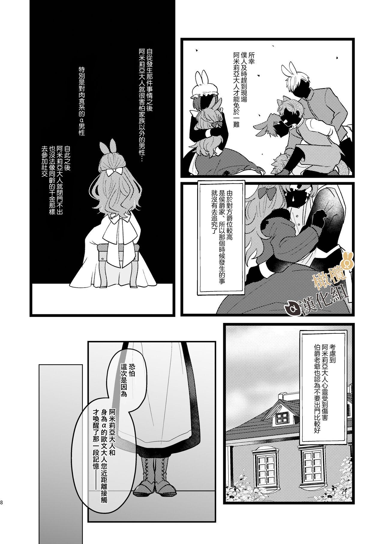 [Uwoichiba (Sabakan)] Usagi Reijou to Ookami Reisoku (Kouhen) | Ω兔子小姐和ɑ狼少爷(后篇) [Chinese] [橄榄汉化组] [Digital] 7