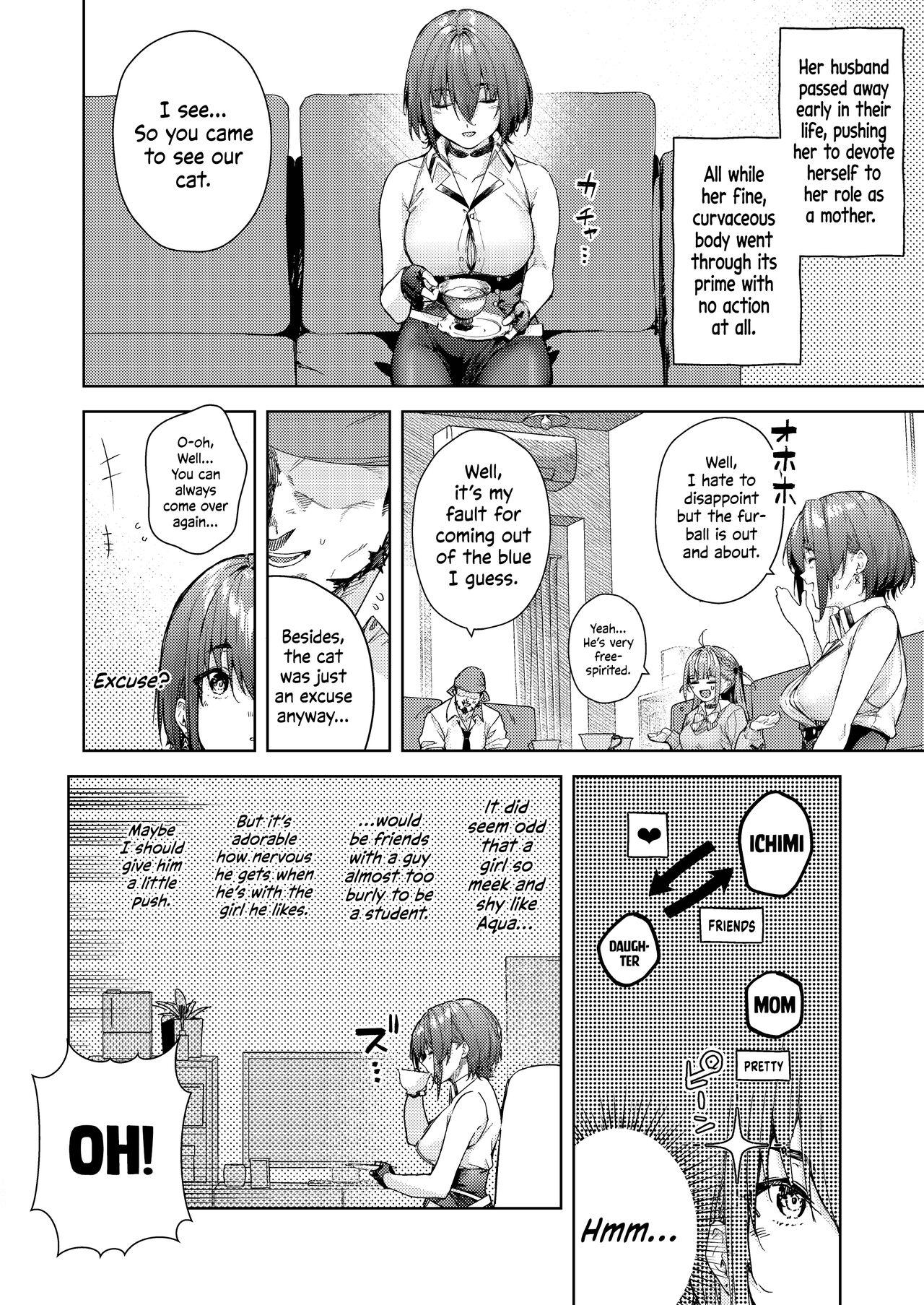 [Hikoushiki (CowBow)] Minato-san Chi no Okaa-san | Minato-san's Mom (Marine Senchou no Usui Hon Soushuuhen) (Houshou Marine) [English] [Watson] [Digital] 1