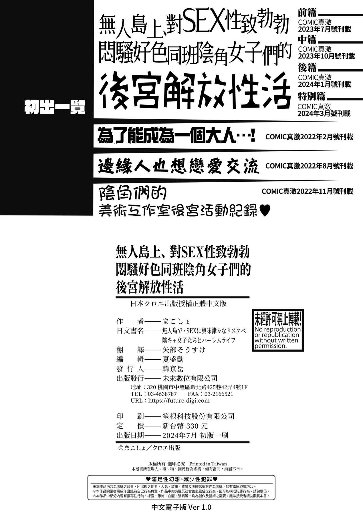 Mujintou de, SEX ni Kyoumi Shinshin na Dosukebe InCha Joshi-tachi to Harem Life - Page 205