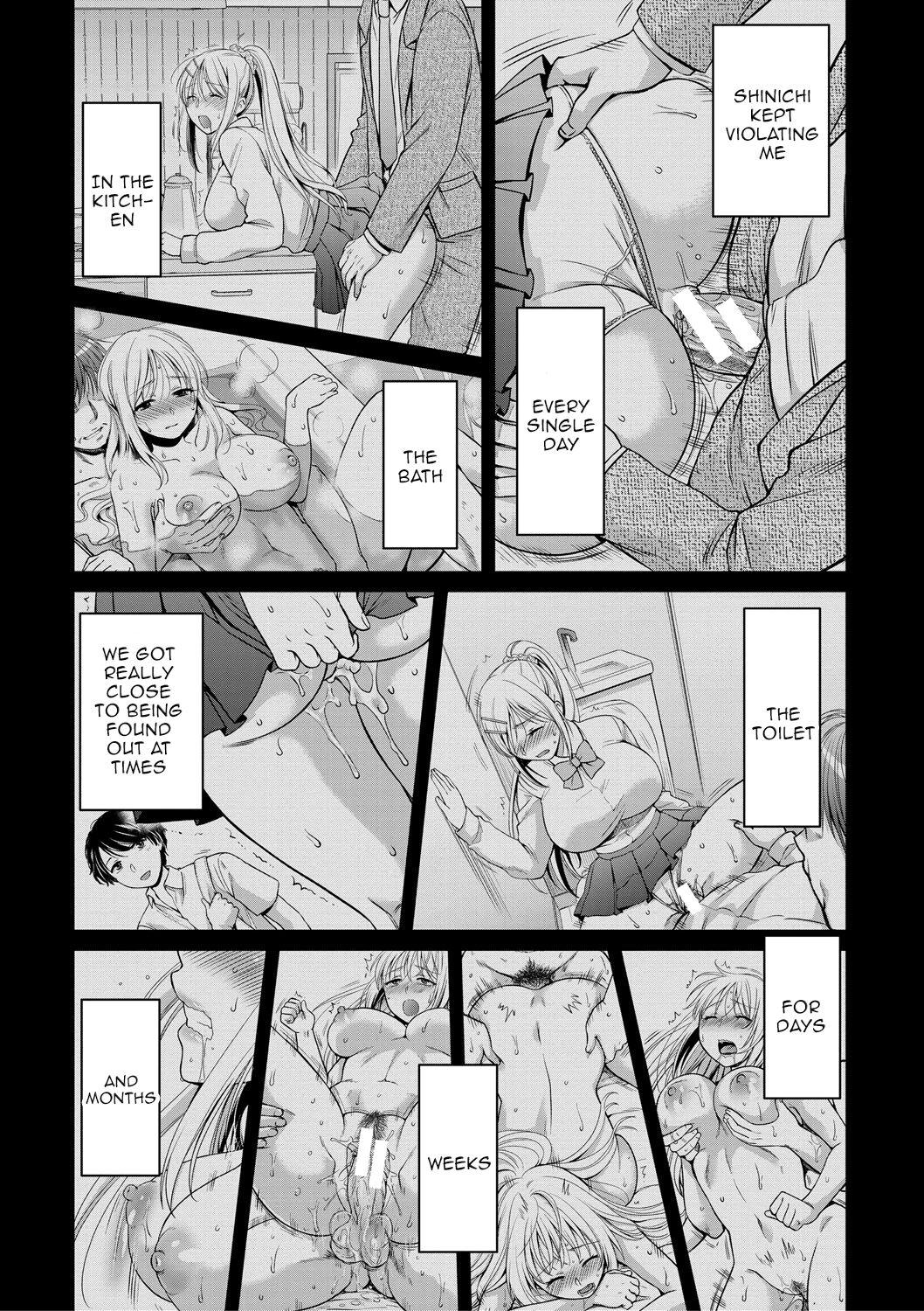 [Harusawa] Nisemono Kazoku - Gifu ni Ochite Iku Musume | Daughter Falling Into Stepfather Ch.1-2 [English] {Doujins.com} [Digital] 35