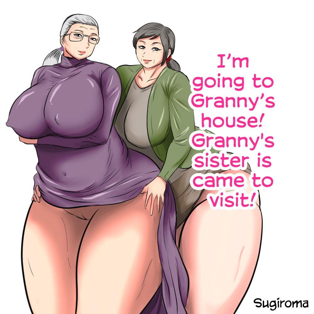 [Surigoma] Obaa-chan Ie ni Boku wa Iku! Obaa-chan Ie ni Obaa-chan no Imouto ga Kita! | I'm going to Granny's house! Granny's sister is came to visit!  [English] [CulturedCommissions] 0